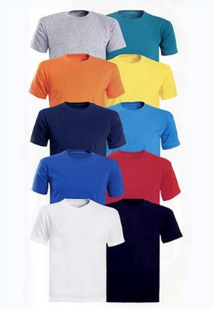 חולצות להדפסה בכל הצבעים